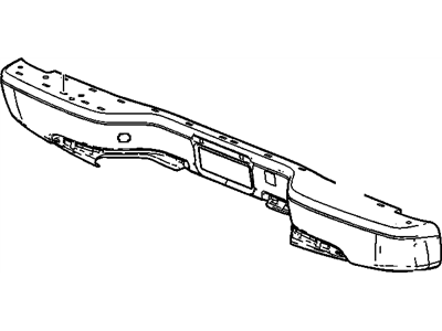 GM 12473000 Bar,Rear Bumper Imp