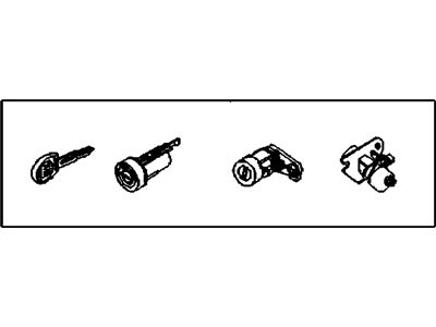 Chevrolet Aveo Ignition Lock Assembly - 96585594