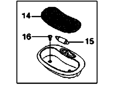 96988248 GM Lamp Asm,Dome Illustration 1 of 1