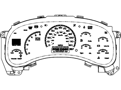 2005 Chevrolet Tahoe Instrument Cluster - 15135675