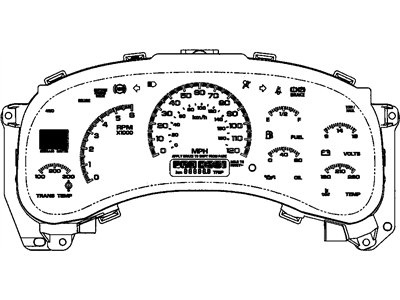 GM 15135661 Instrument Panel Gage CLUSTER