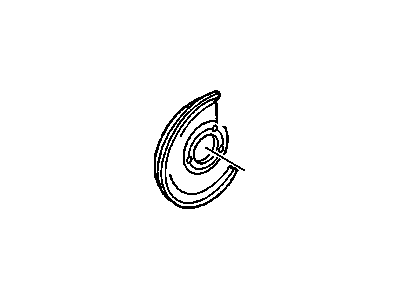 GM 15704499 Shield,Front Brake