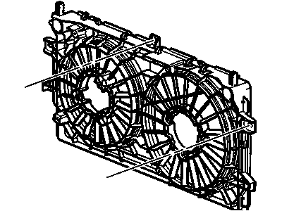 GM 89018694 Shroud Kit,Engine Electric Coolant Fan