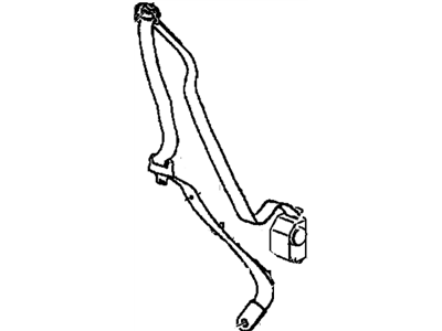 GM 88895073 Driver Seat Belt Kit (Retractor Side) *Graphite