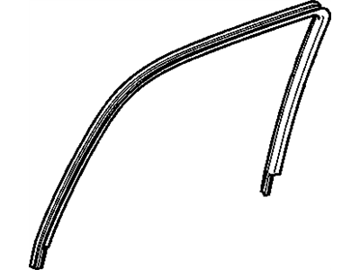 GM 15196229 Weatherstrip Assembly, Rear Side Door Window