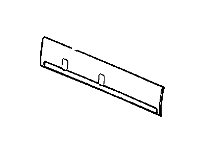 GM 10371627 Molding Assembly, Rear Window Lower Garnish *Vy Dark Pewter