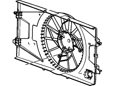 GM 23434158 Fan Assembly, Engine Cooler