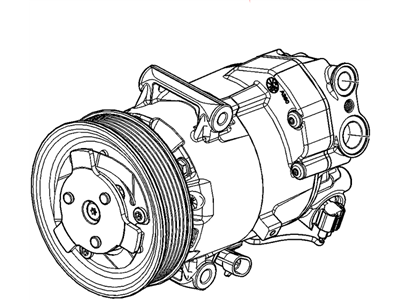 Chevrolet Cruze A/C Compressor - 13395696