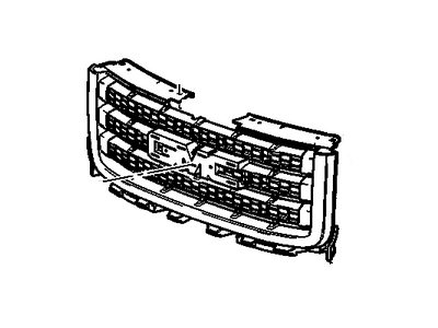 GM 20966057 Grille Assembly, Radiator *Ex Brt Chrom