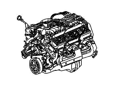 GM 12530283 Engine,Gasoline (Service New)