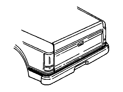 GM 15693916 Decal, End Gate