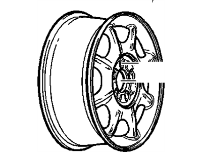 GM 9593514 Like New Alloy Wheel