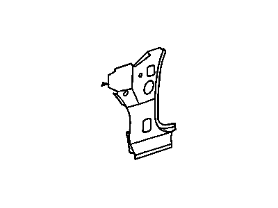 GM 20745162 Front Body Hinge Pillar Reinforcement 20745162 GM Front Body Hinge Pillar Reinforcement Illustration 1 of 1