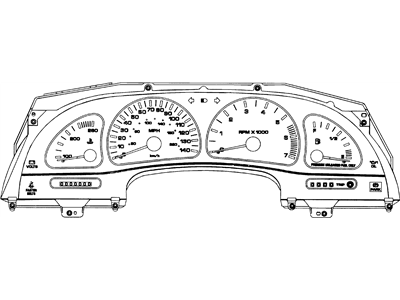 1995 Oldsmobile Aurora Speedometer - 16219053