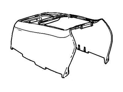 GM 12475016 Cover,Front Floor Console