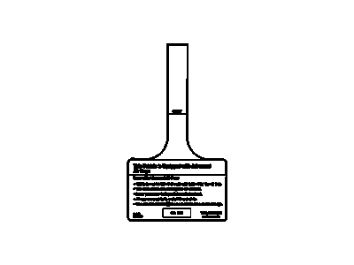 GM 15145559 Tag, Inflator Restraint Instrument Panel Module Caution