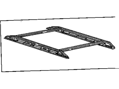 GM 999349 Carrier Pkg, Roof Luggage, Black 62"