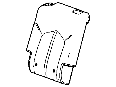 GM 22894319 Cover Assembly, Rear Seat Back *Tan