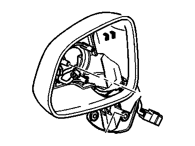 GM 19211048 Mirror,Outside Rear View