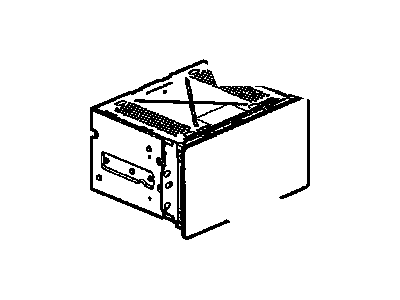 GM 15131158 Radio Assembly, Amplitude Modulation/Frequency Modulation Stereo & Clock & Tape Player