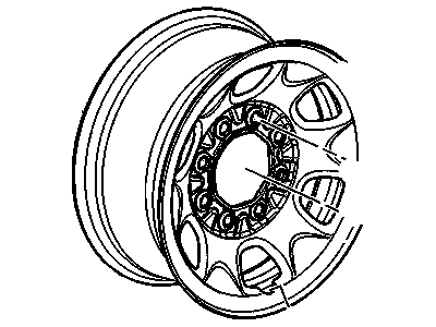 2007 GMC Sierra Spare Wheel - 19417140