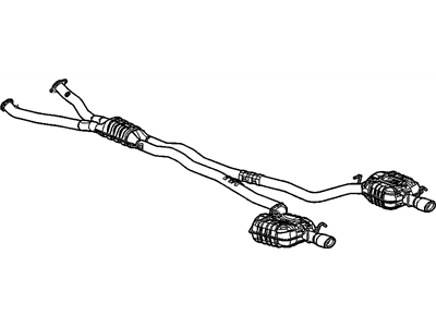 2007 Cadillac STS Exhaust Pipe - 15899099