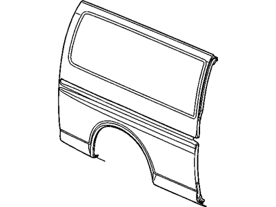 GM 25888357 Body Side Outer Panel 25888357 GM Body Side Outer Panel Illustration 1 of 1