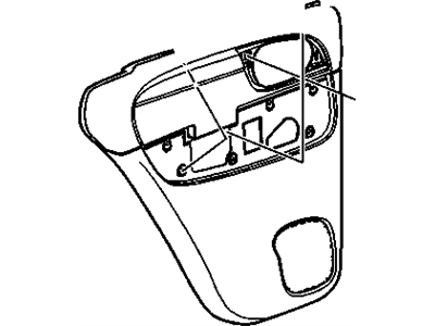 GM 25919782 Panel Assembly, Rear Side Door Trim *Gray