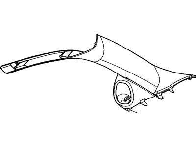 GM 22730658 Molding Assembly, Windshield Side Upper Garnish *Shale T