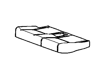 GM 15939176 Cover, Rear Seat Cushion *Ebony/Moroccc 15939176 GM Cover, Rear Seat Cushion *Ebony/Moroccc Illustration 1 of 1