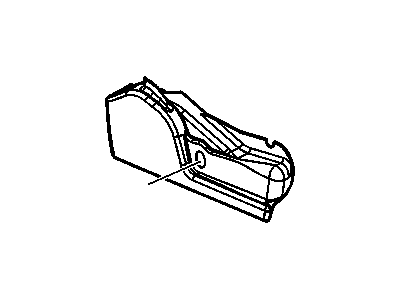GM 12476906 Cover,Passenger Seat Riser Finish *Oak