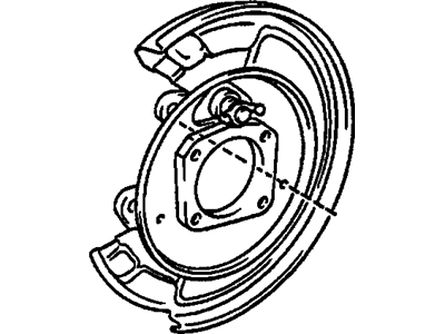 2005 Pontiac Vibe Brake Backing Plate - 88971185