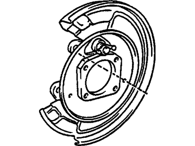 GM 88971184 Plate,Rear Brake Backing