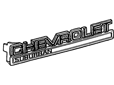 1998 Chevrolet Tahoe Emblem - 15974826