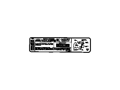 GM 24508268 Label, Vehicle Emission Control Information