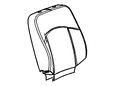 88996209 GM Passenger Seat Back Cushion Cover Assembly *Gray Illustration 1 of 1