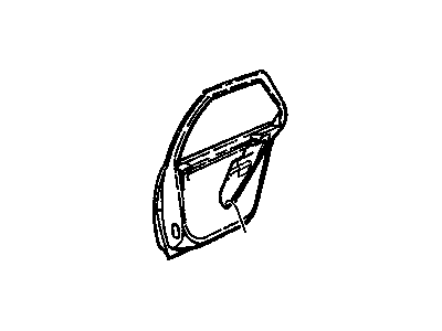 88956118 GM Rear Side Door Assembly Illustration 1 of 1