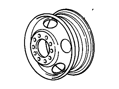 GM 15150613 Wheel Rim Assembly, 22.5X6.75 *Gray E, Coat