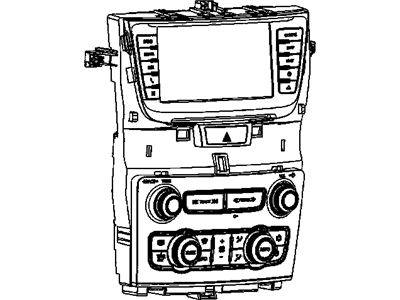 92268061 GM Amplitude Modulation / Frequency Modulation Stereo Radio Control Illustration 1 of 1