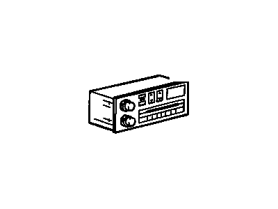 GM 16170223 Radio Assembly, Amplitude Modulation/Frequency Modulation Stereo & Clock & Compact Disc Player