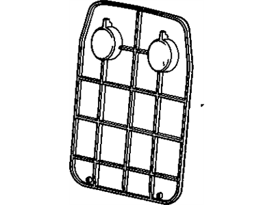 GM 12397308 Panel Assembly, Rear Seat Back (Bucket) *Gar*Red