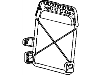 GM 12397316 Frame Assembly, Rear Seat Back/Less Armrest (Bucket)