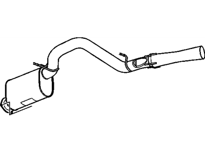 2010 Chevrolet Silverado Exhaust Pipe - 25995867