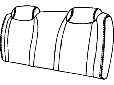 GM 16799103 COVER, Rear Seat Back