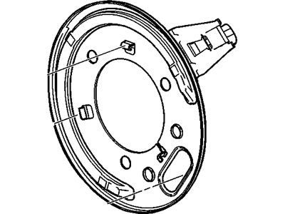 GM 88951985 Plate,Rear Parking Brake Anchor Backing