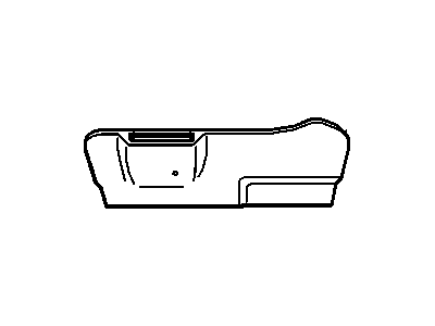 GM 16733730 Panel, Finish Passenger Seat Bottom Side Outer