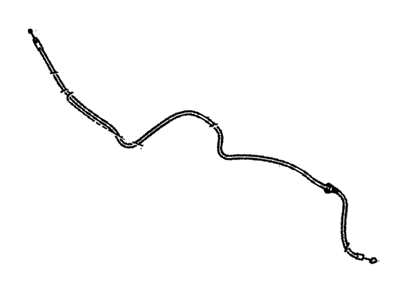 Pontiac Vibe Hood Cable - 19184127