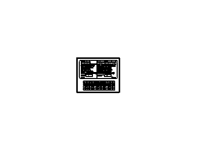 GM 52373069 Label, Cng Tank Inspection Information