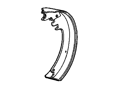 1997 GMC C3500 Brake Shoe - 12477878
