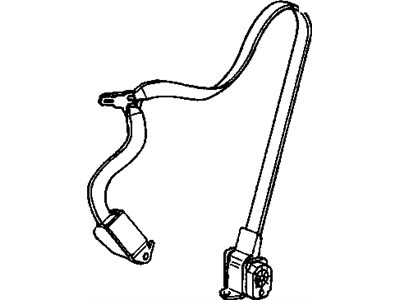 1999 Cadillac Deville Seat Belt - 25694796